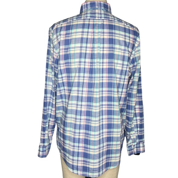 Vineyard Vines Plaid Slim Fit Tucker Shirt Size L - Picture 2 of 4